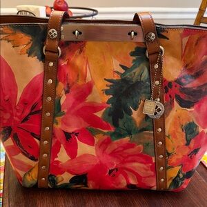 Patricia Nash Multicolor Floral Shoulder Bag